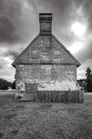 Gable end of original block; ca. 1745